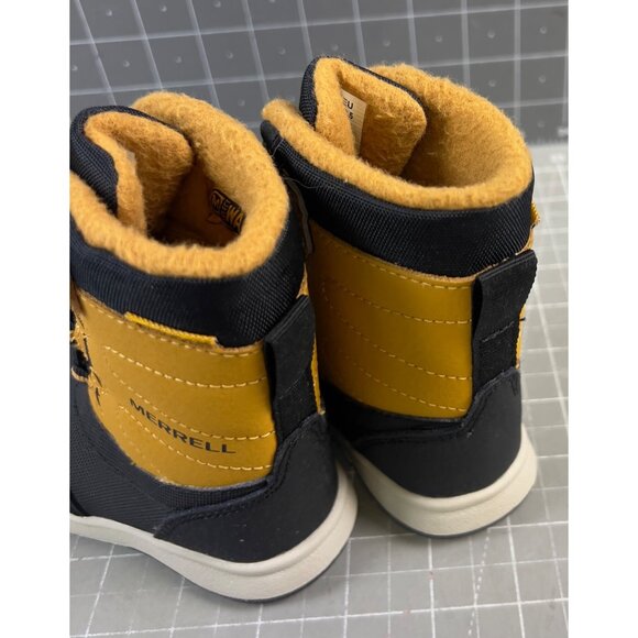 Merrell Snow Storm Jr. Waterproof Boot Wheat, Size 4 Kids Shoes Toddler - Picture 2 of 6